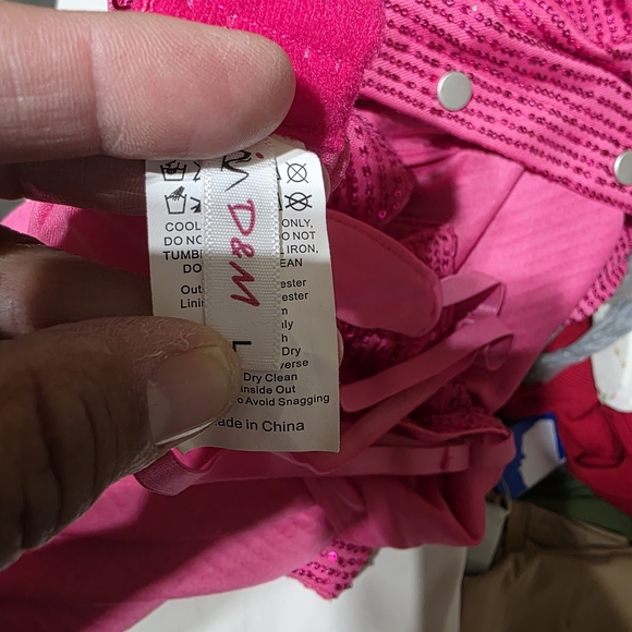 Sequin Wide-Leg Pants Set in Hot Pink - Women - Picture 5 of 6